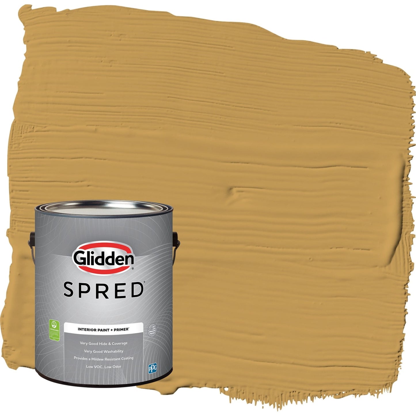 Glidden Spred Amaretto Sours / Yellow, Semi-Gloss Interior Paint with Primer, 1 Gallon