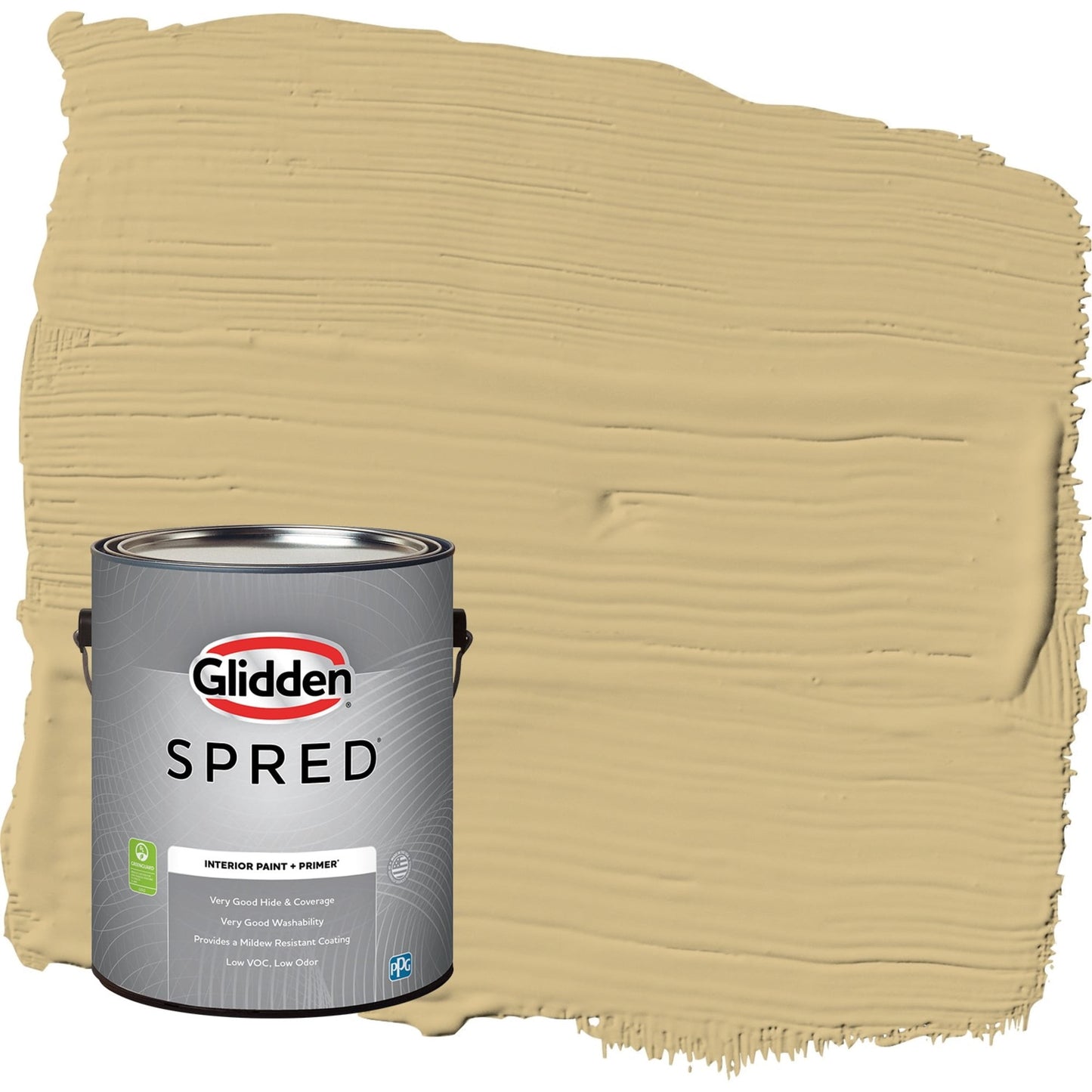 Glidden Spred Appalachian Trail / Yellow, Eggshell Interior Paint with Primer, 1 Gallon