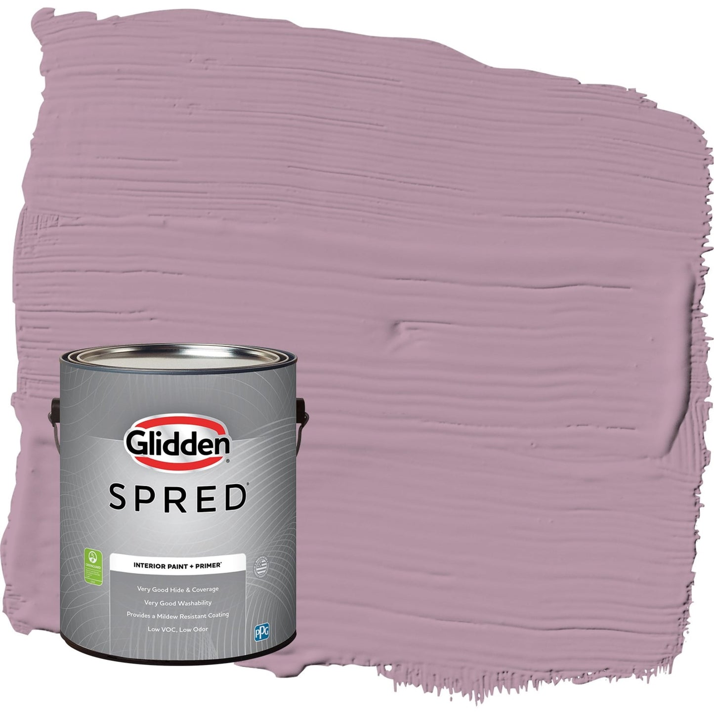 Glidden Spred Ashberry / Purple, Flat Interior Paint with Primer, 1 Gallon