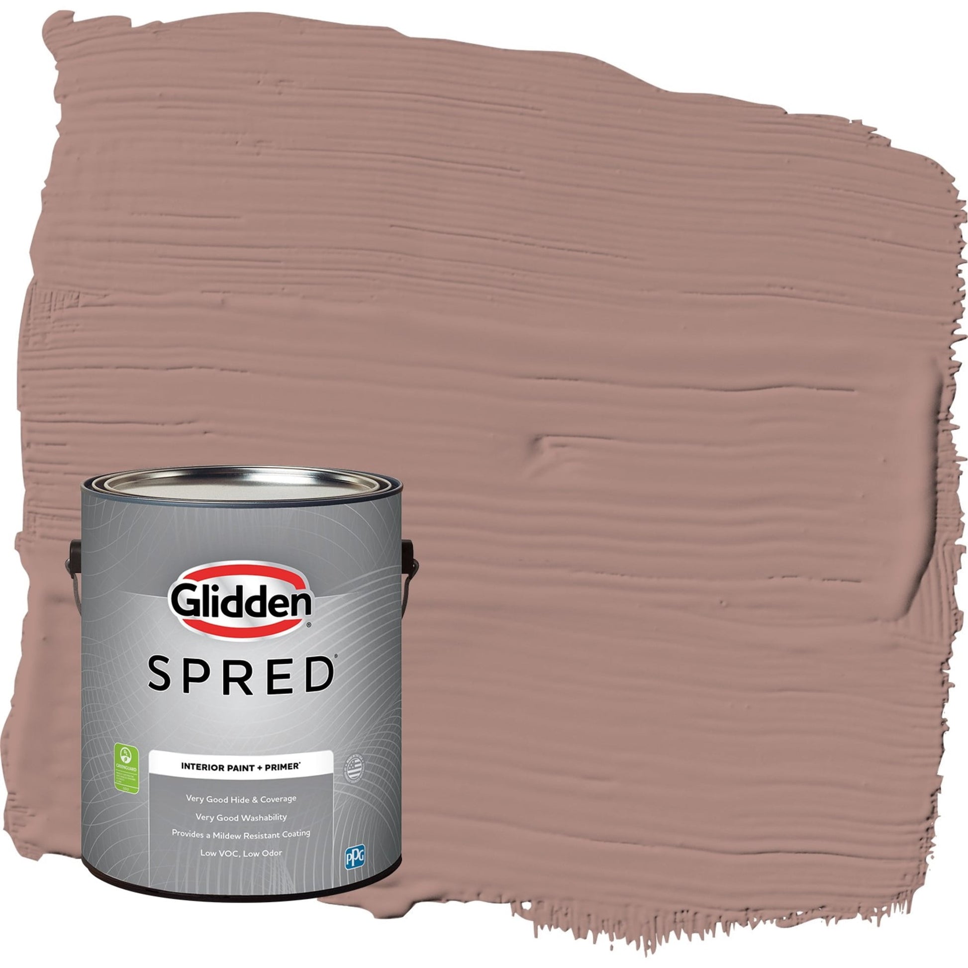 Glidden Spred Bedford Brown / Red, Flat Interior Paint with Primer, 1 Gallon