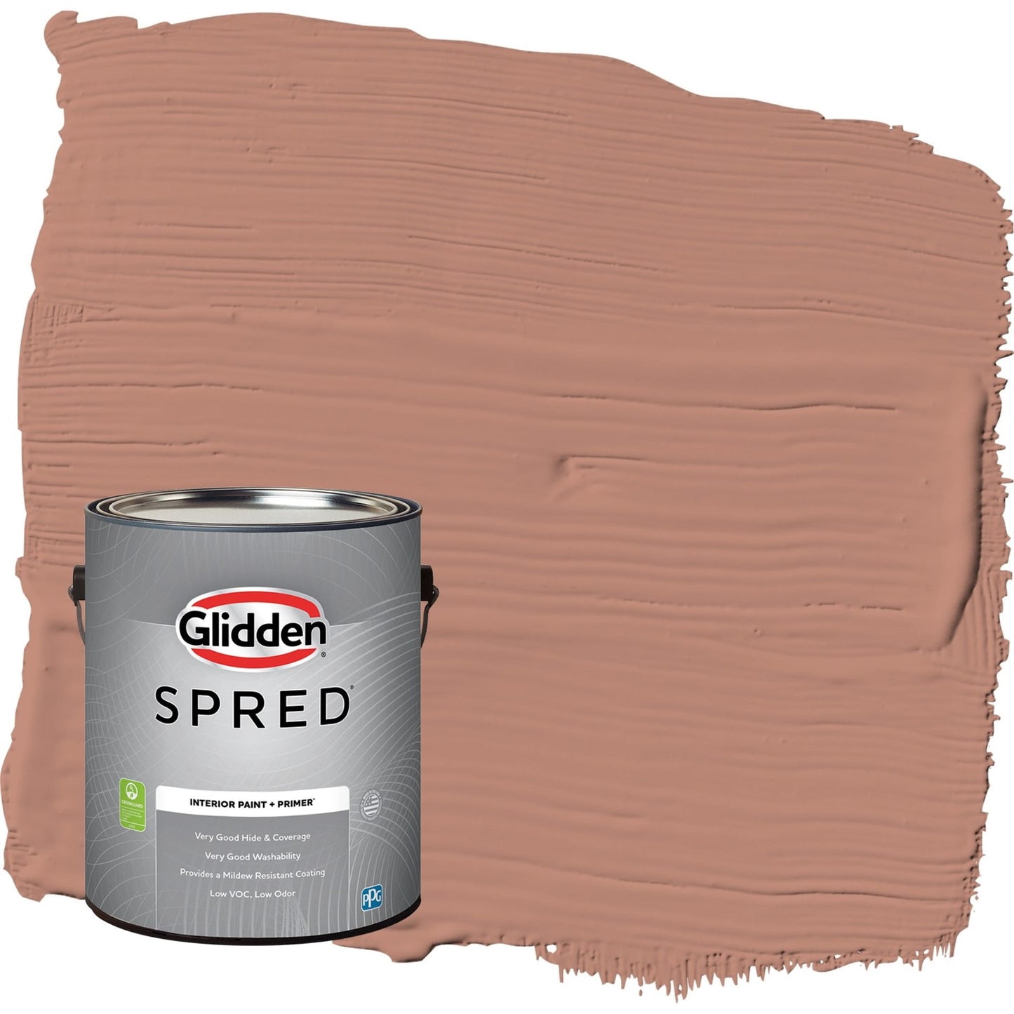 Glidden Spred Big Cypress / Orange, Eggshell Interior Paint with Primer, 1 Gallon