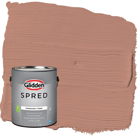 Glidden Spred Big Cypress / Orange, Eggshell Interior Paint with Primer, 1 Gallon