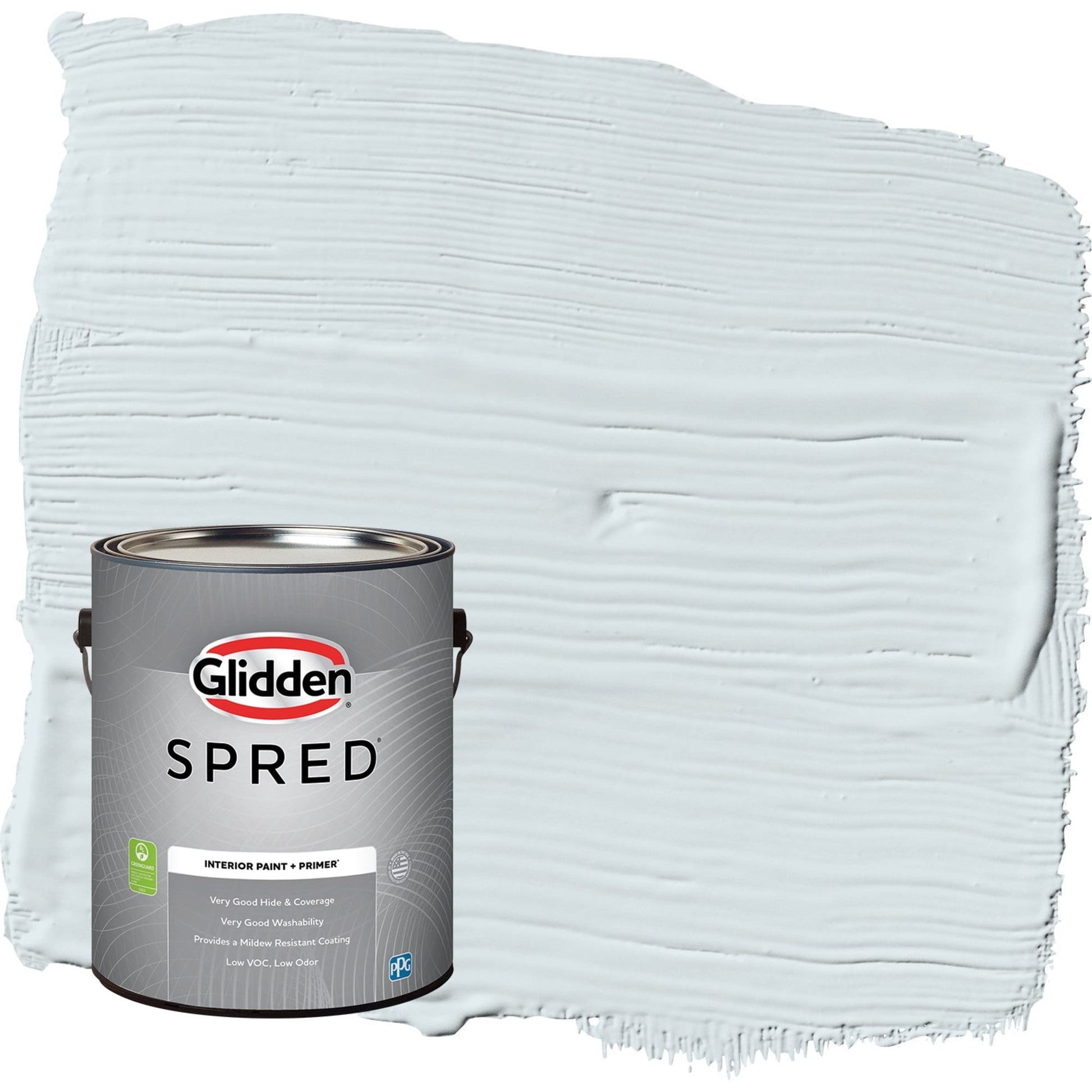 Glidden Spred Blue Smoke / Blue, Semi-Gloss Interior Paint with Primer, 1 Gallon