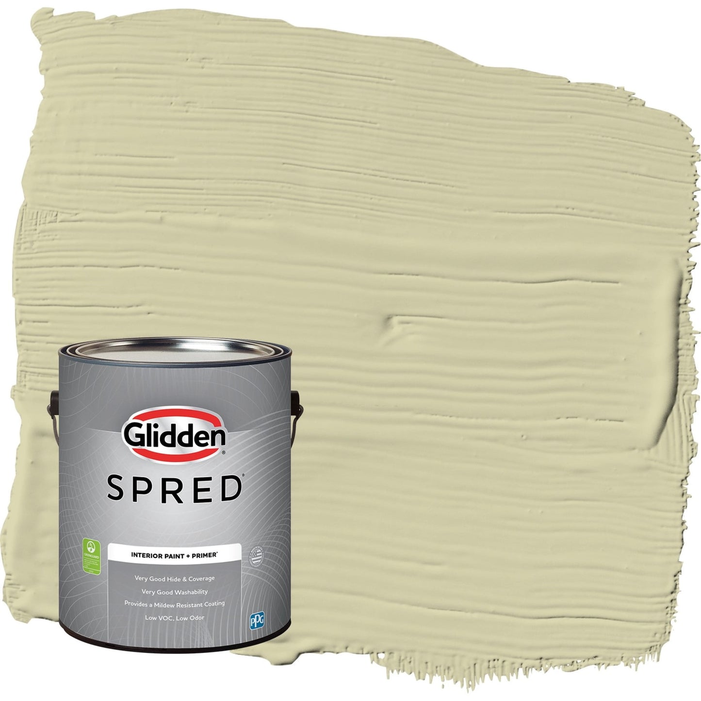 Glidden Spred Canary Grass / Green, Eggshell Interior Paint with Primer, 1 Gallon