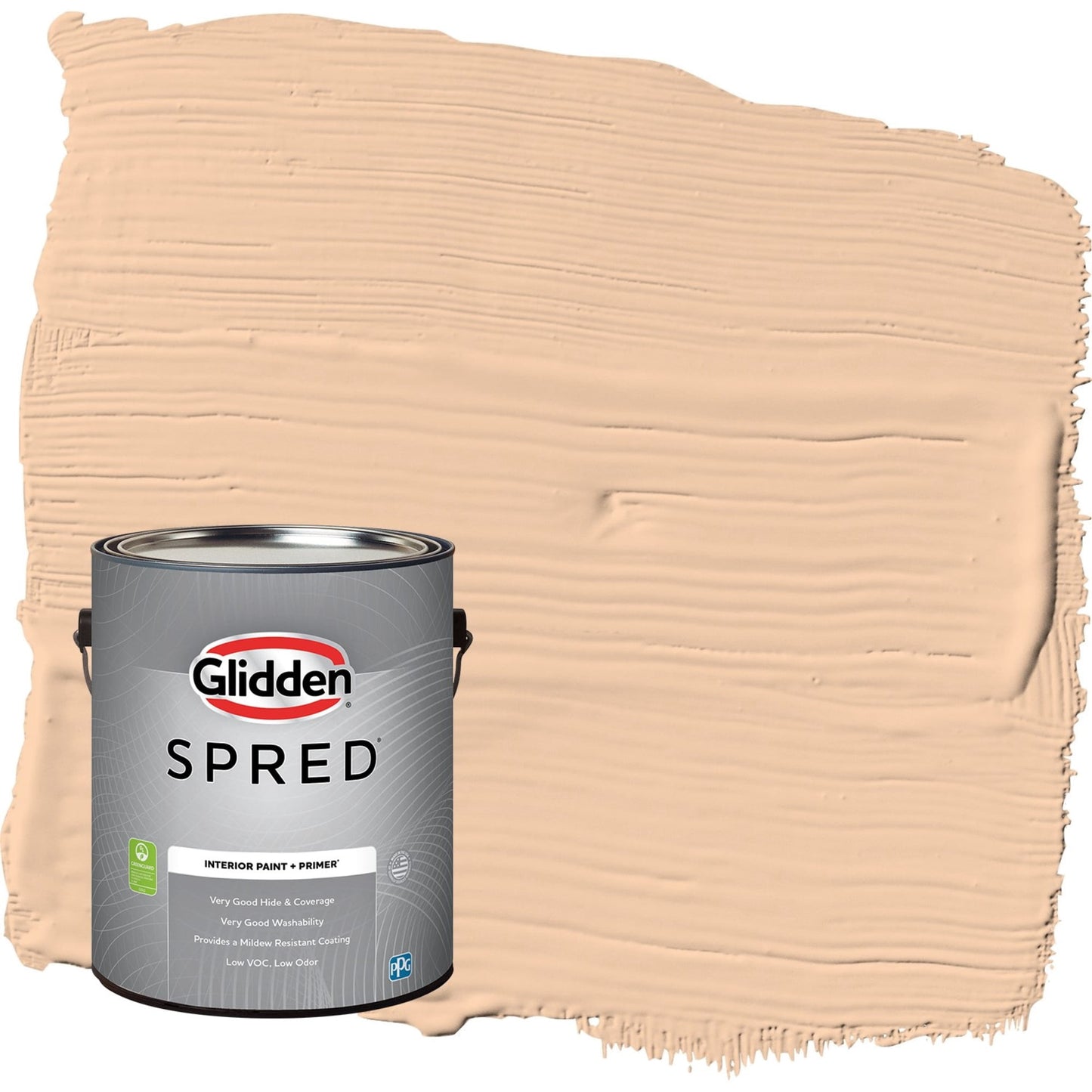 Glidden Spred Caramel Ice / Orange, Flat Interior Paint with Primer, 1 Gallon