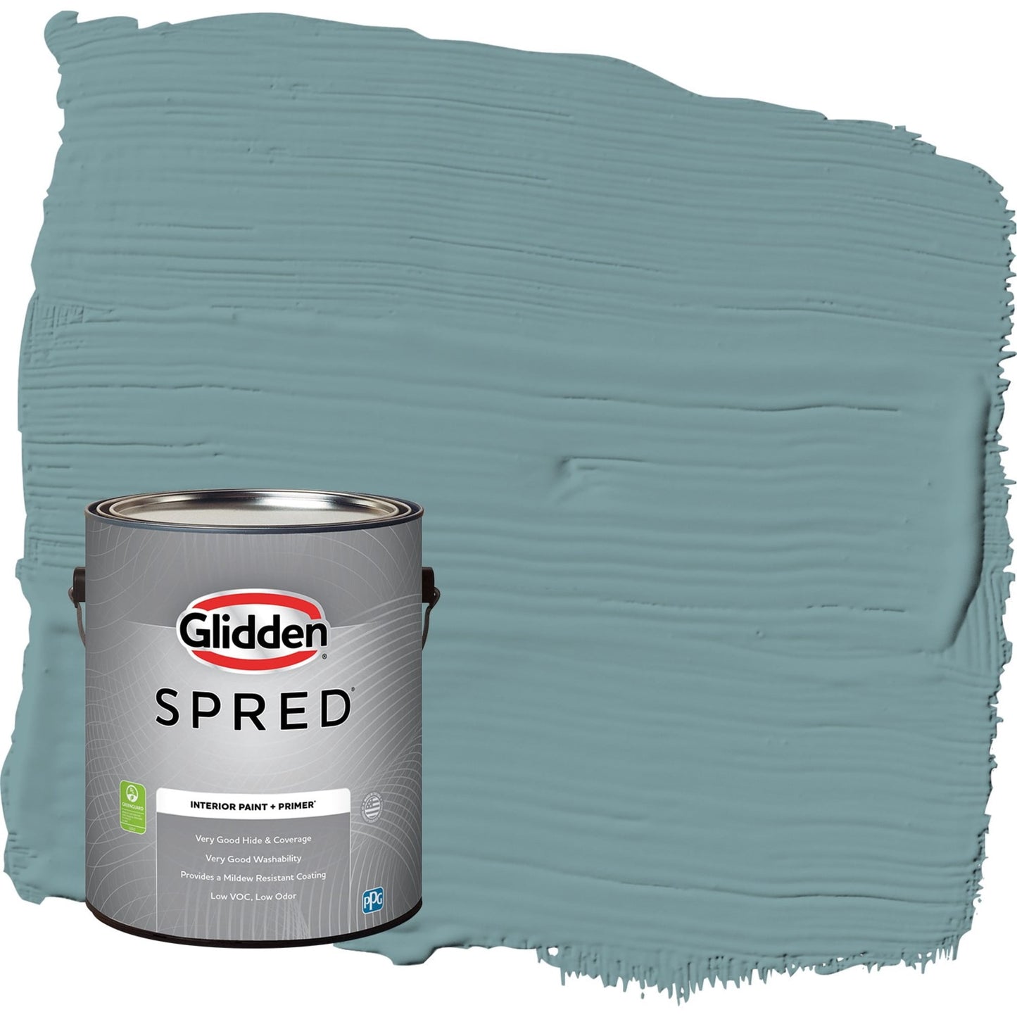 Glidden Spred Cathedral Glass / Aqua Eggshell Interior Paint with Primer, 1 Gallon