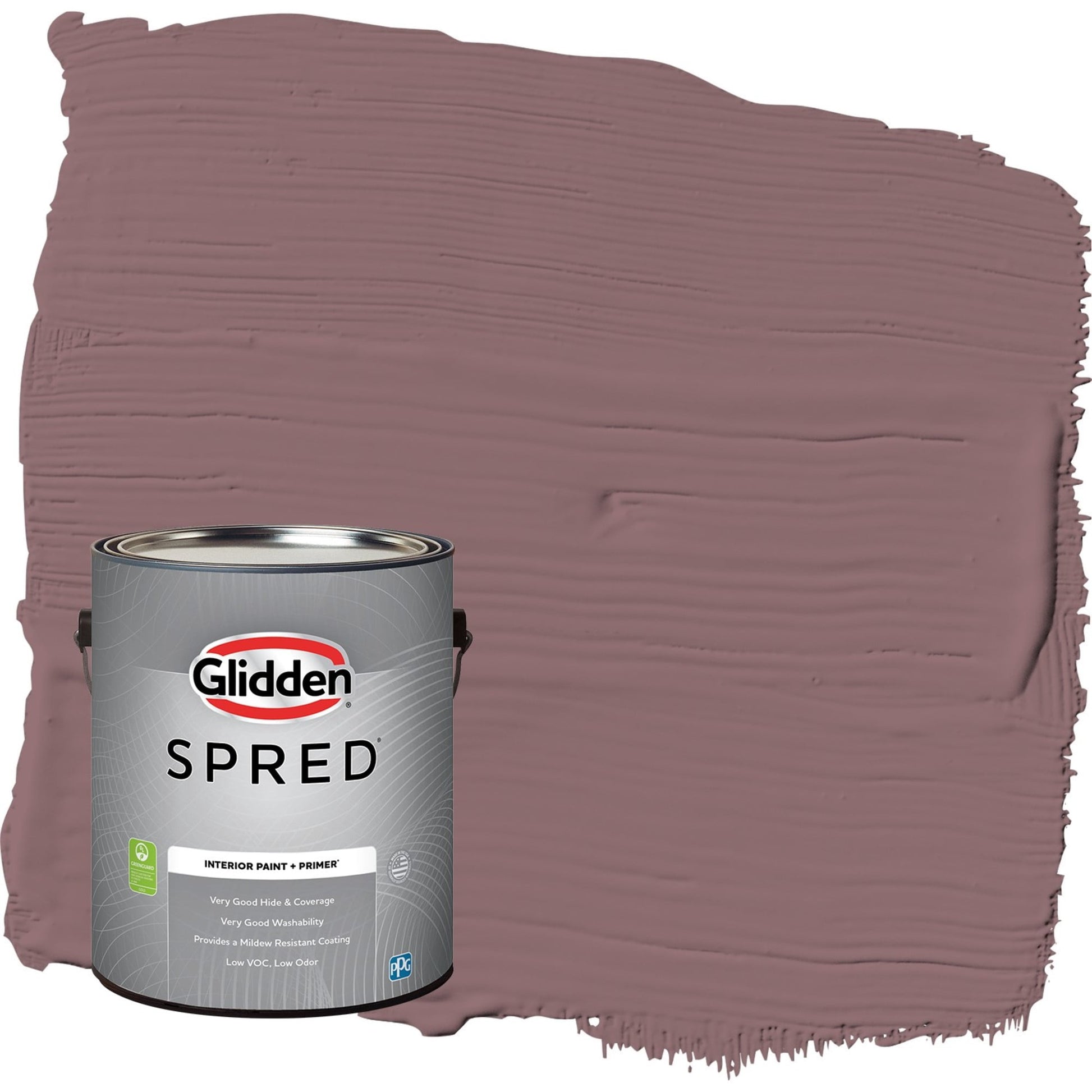Glidden Spred Chocolate Sparkle / Purple, Eggshell Interior Paint with Primer, 1 Gallon