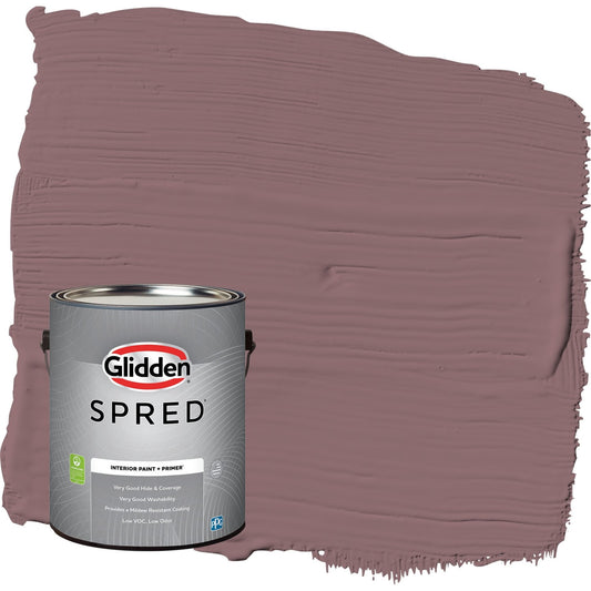 Glidden Spred Chocolate Sparkle / Purple, Eggshell Interior Paint with Primer, 1 Gallon