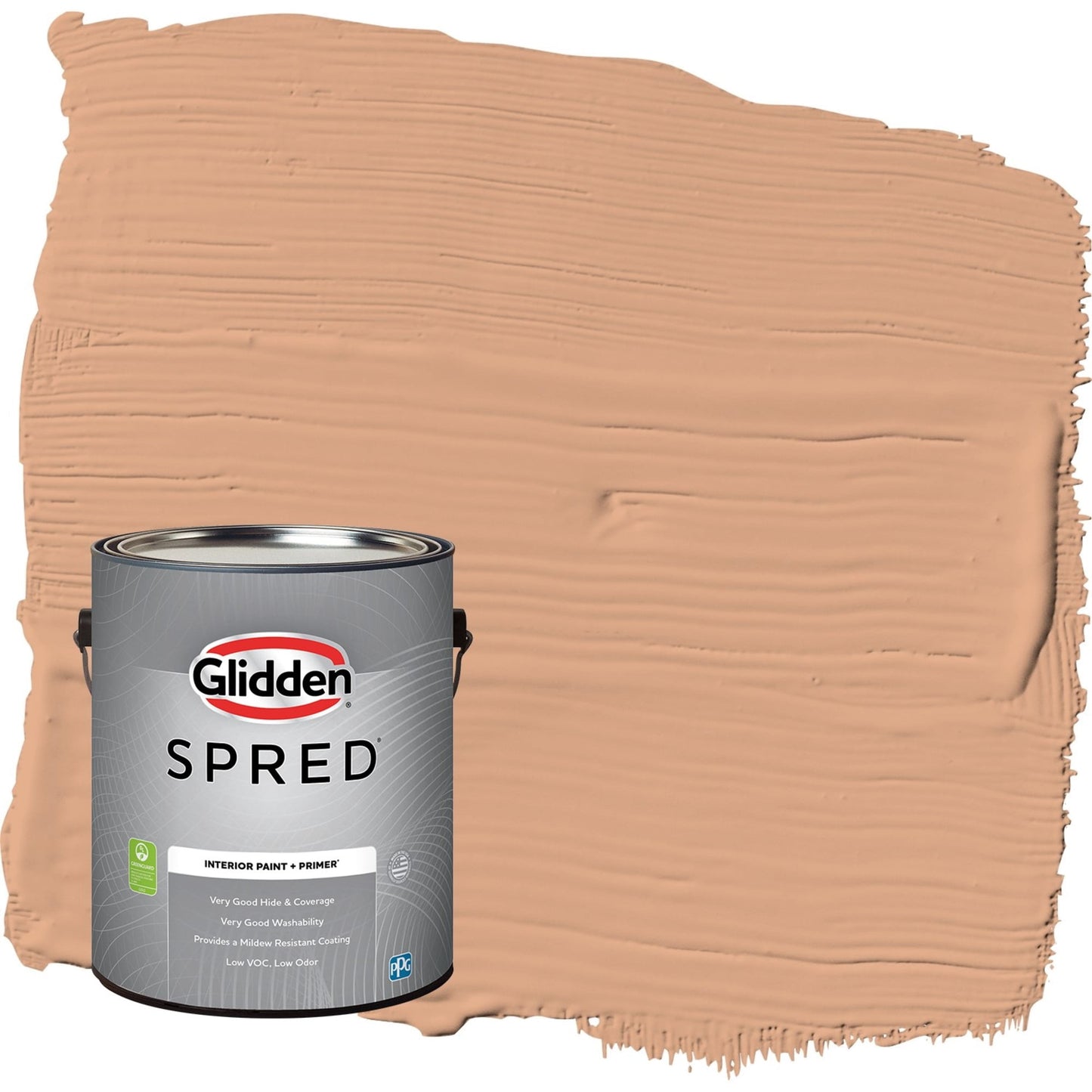 Glidden Spred Clay Fire / Orange, Flat Interior Paint with Primer, 1 Gallon