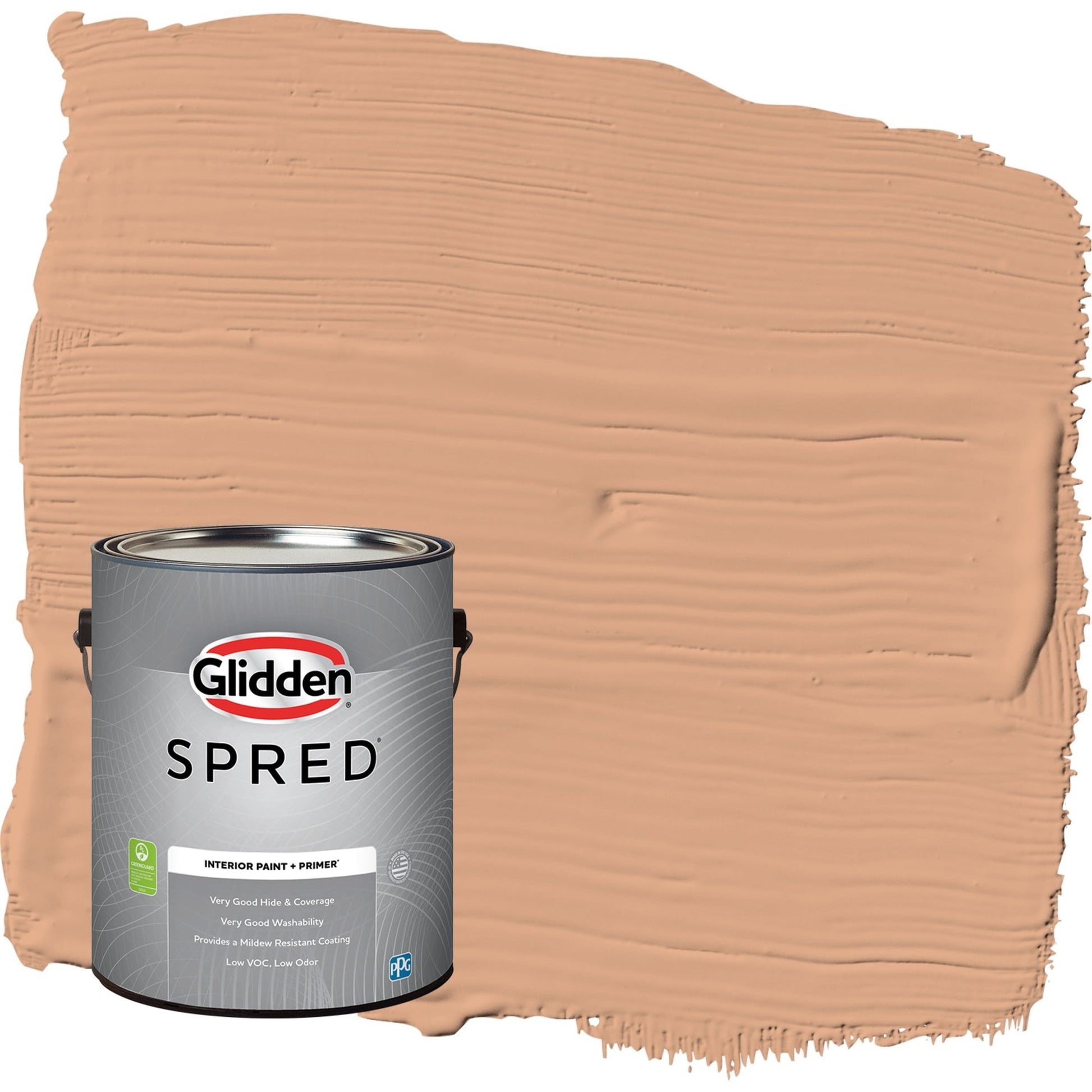 Glidden Spred Clay Fire / Orange, Flat Interior Paint with Primer, 1 Gallon