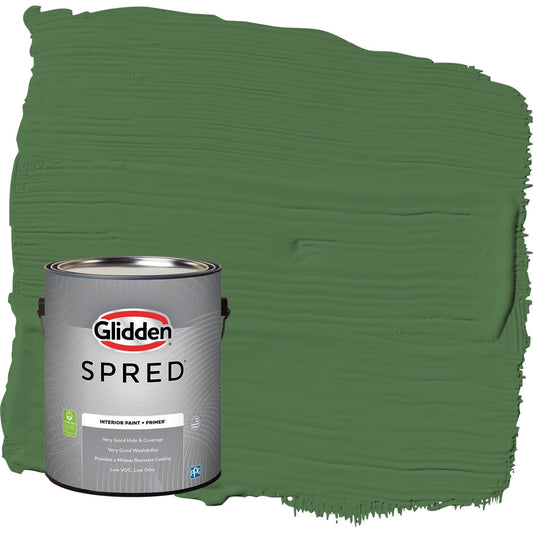 Glidden Spred Clover Leaf / Green, Eggshell Interior Paint with Primer, 1 Gallon