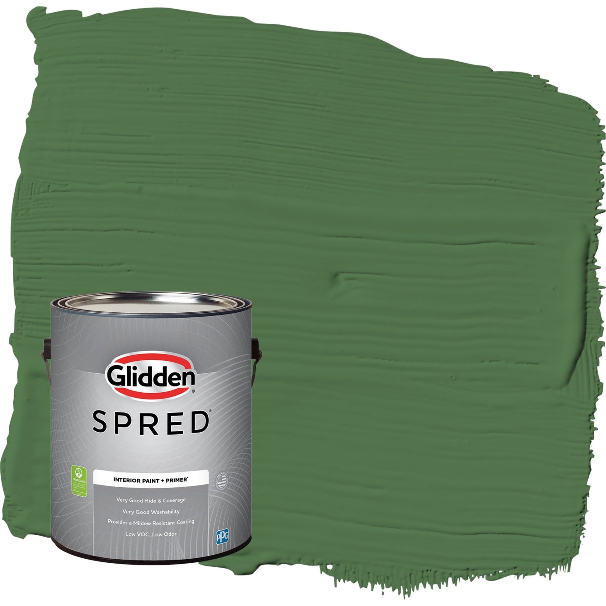 Glidden Spred Clover Leaf / Green, Semi-Gloss Interior Paint with Primer, 1 Gallon