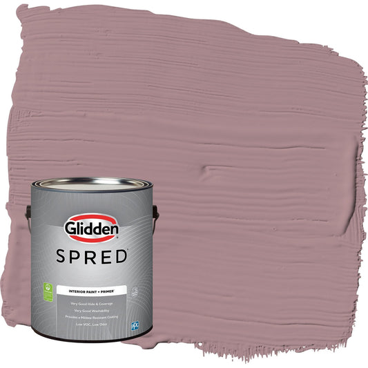 Glidden Spred Coffee Rose / Purple, Flat Interior Paint with Primer, 1 Gallon
