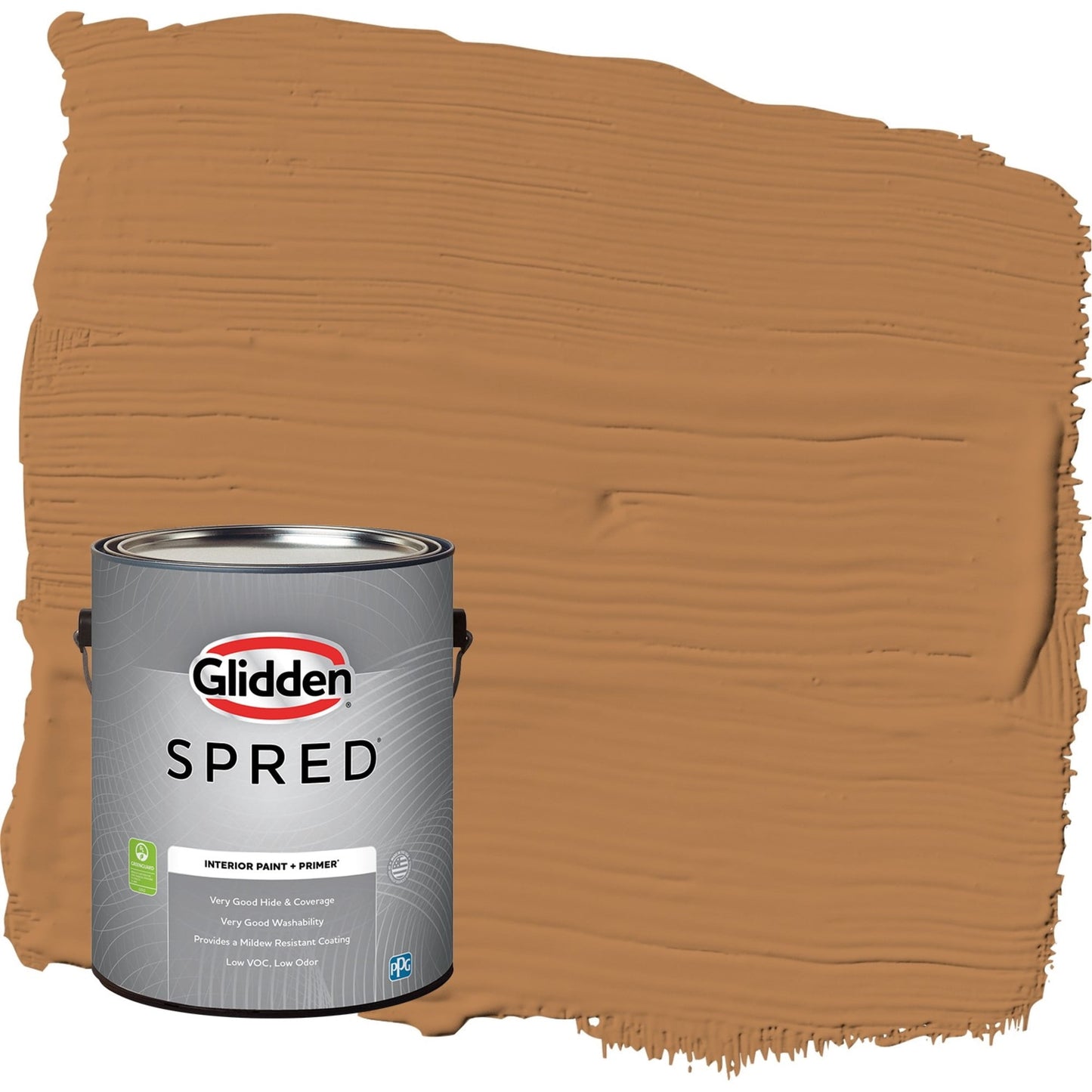 Glidden Spred Cowboy Hat / Orange, Eggshell Interior Paint with Primer, 1 Gallon