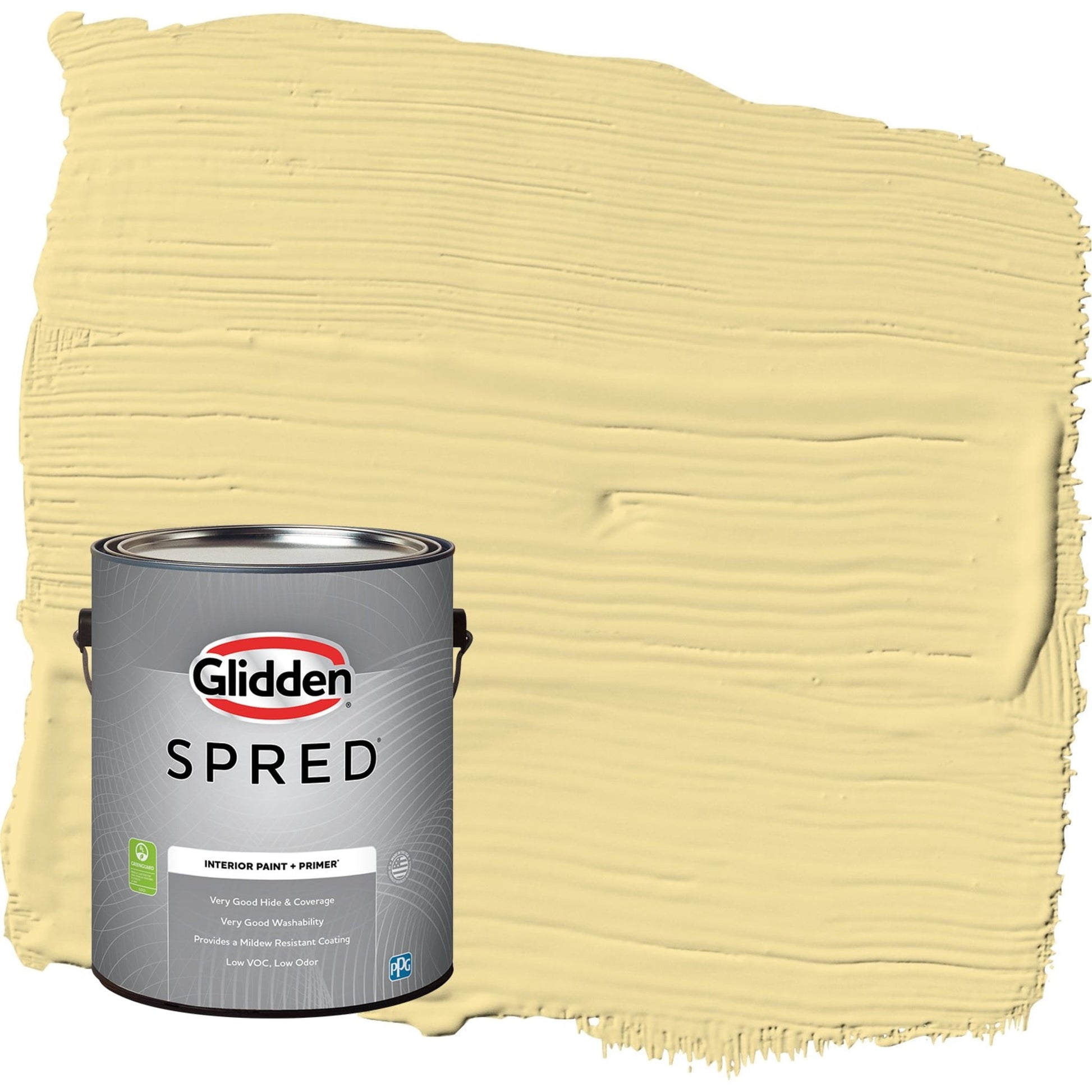 Glidden Spred Demeter / Yellow, Flat Interior Paint with Primer, 1 Gallon