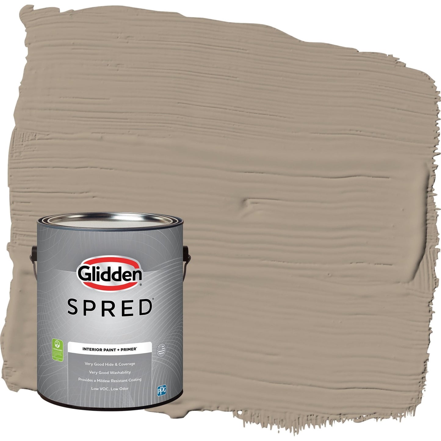 Glidden Spred Diversion / Gray, Flat Interior Paint with Primer, 1 Gallon