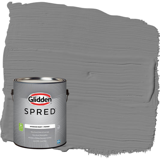 Glidden Spred Dover Gray / Grey, Flat Interior Paint with Primer, 1 Gallon
