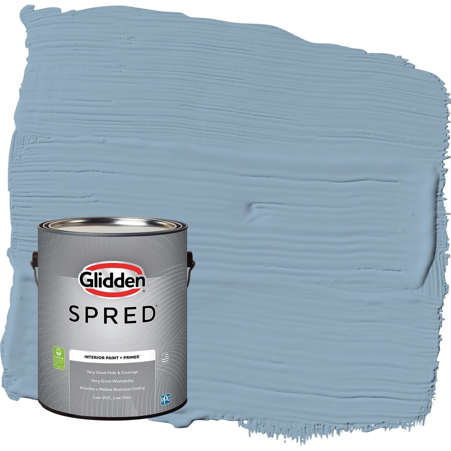 Glidden Spred Dresden Dream / Blue, Semi-Gloss Interior Paint with Primer, 1 Gallon