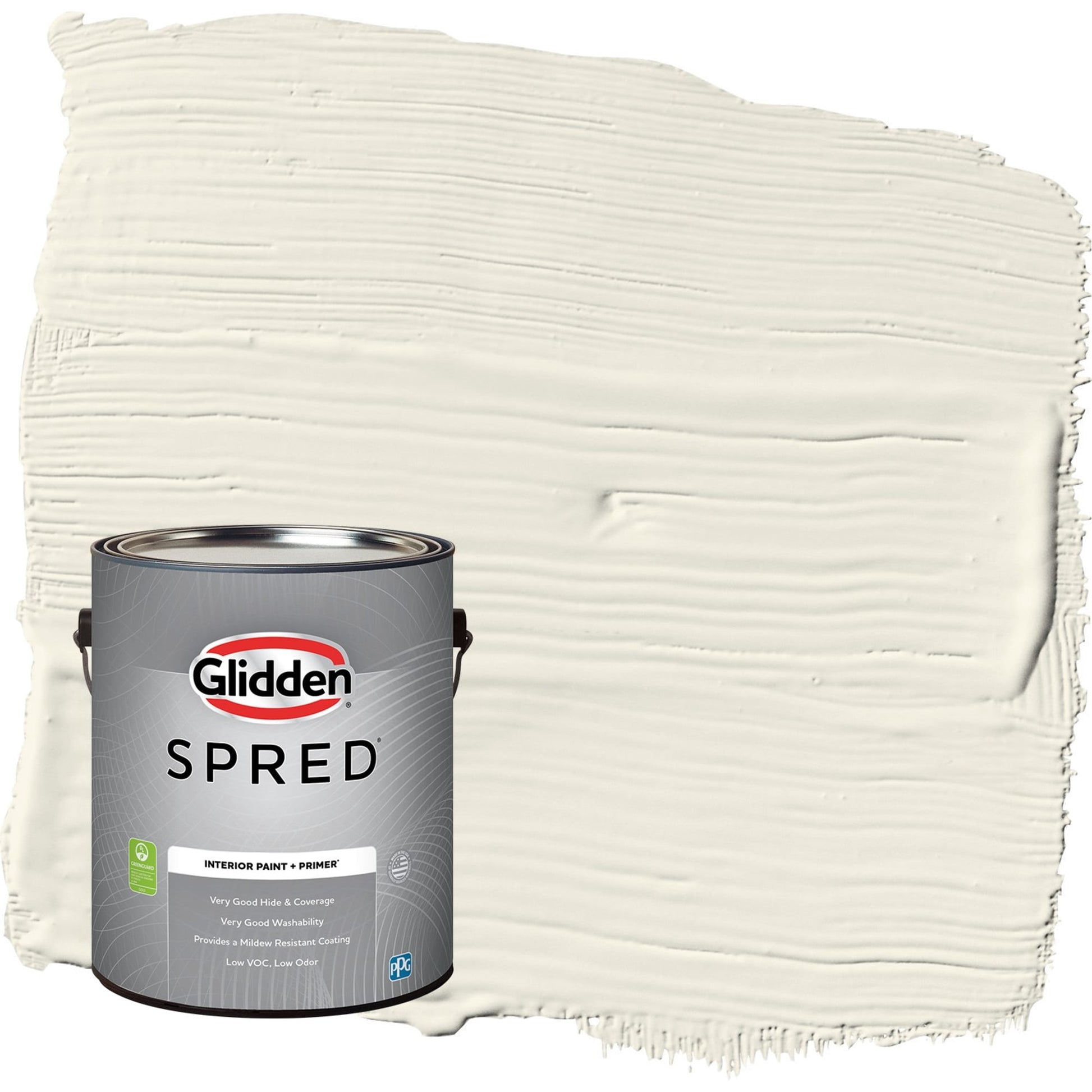 Glidden Spred Enduring Ice / Beige, Flat Interior Paint with Primer, 1 Gallon