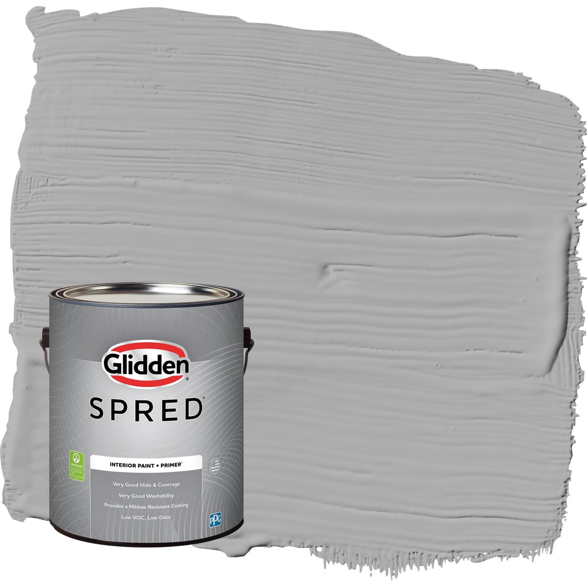 Glidden Spred Flagstone / Gray, Semi-Gloss Interior Paint with Primer, 1 Gallon