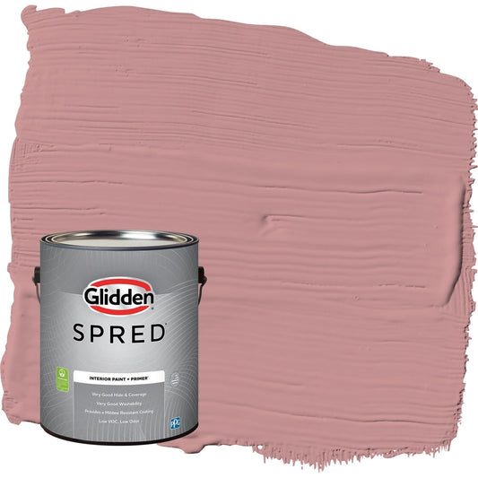 Glidden Spred Floral Tapestry / Pink, Flat Interior Paint with Primer, 1 Gallon
