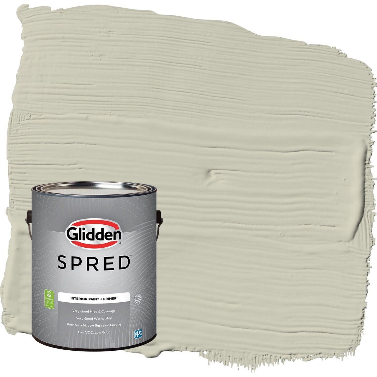 Glidden Spred French Gray Linen / Grey, Flat Interior Paint with Primer, 1 Gallon