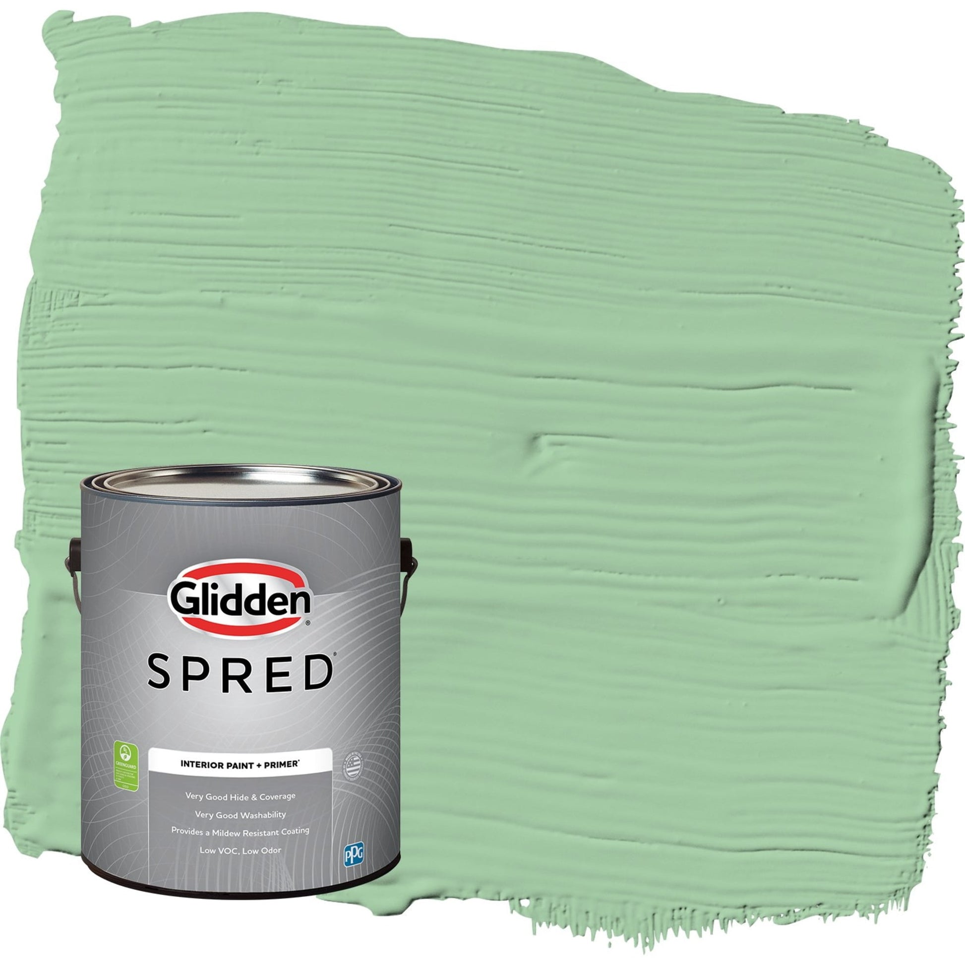 Glidden Spred French Market / Green, Semi-Gloss Interior Paint with Primer, 1 Gallon