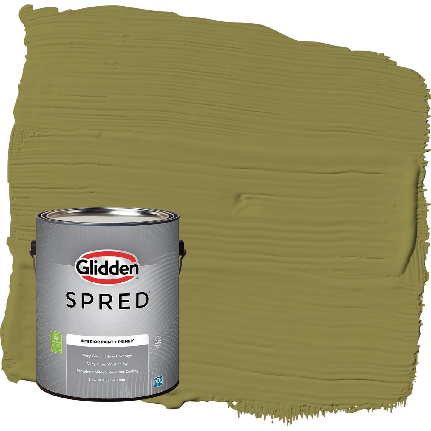 Glidden Spred Frog's Legs / Green, Eggshell Interior Paint with Primer, 1 Gallon