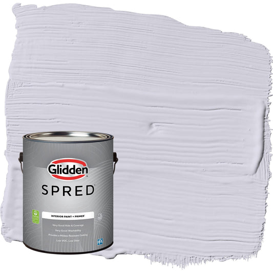 Glidden Spred Frosted Lilac / Purple, Flat Interior Paint with Primer, 1 Gallon