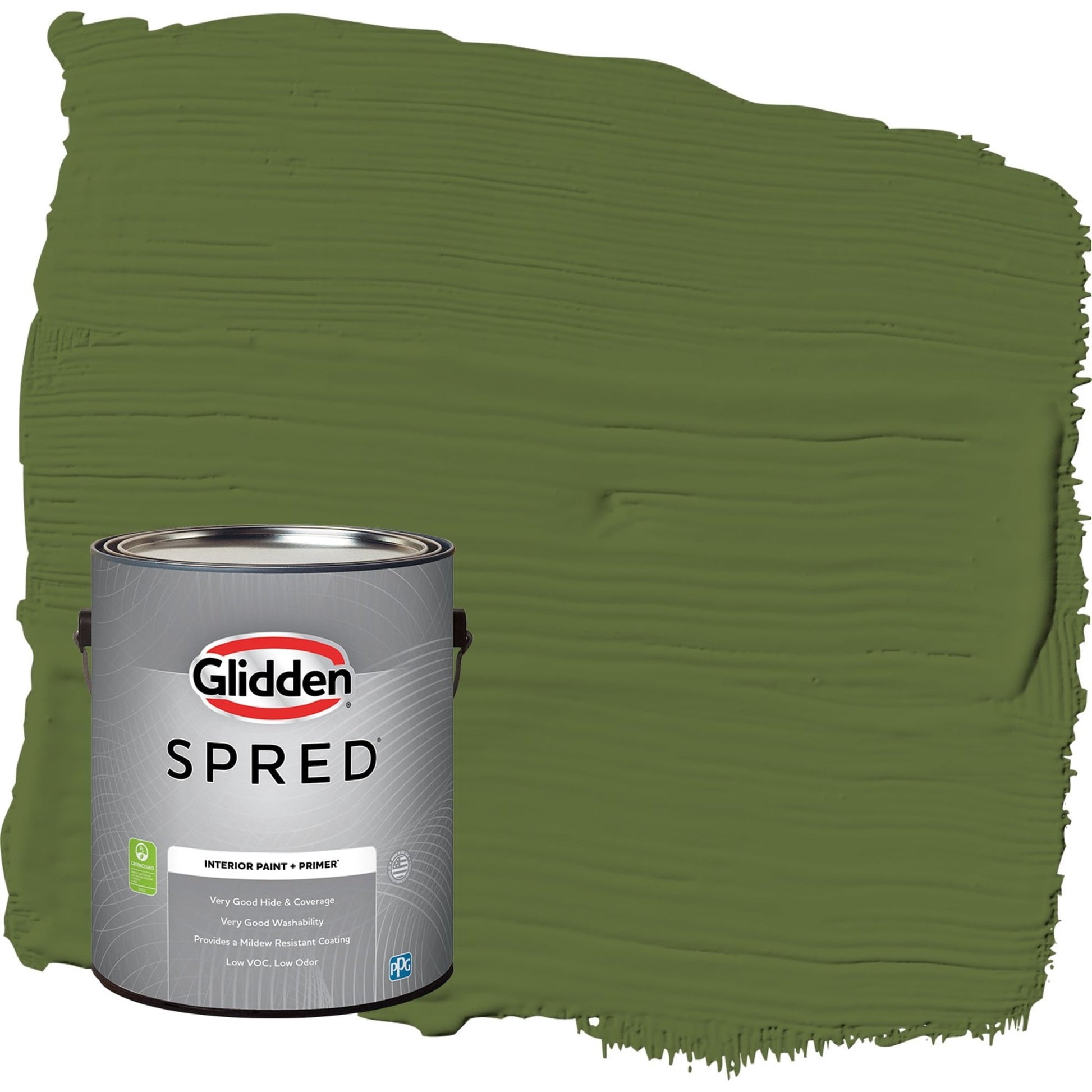 Glidden Spred Globe Artichoke / Green, Semi-Gloss Interior Paint with Primer, 1 Gallon
