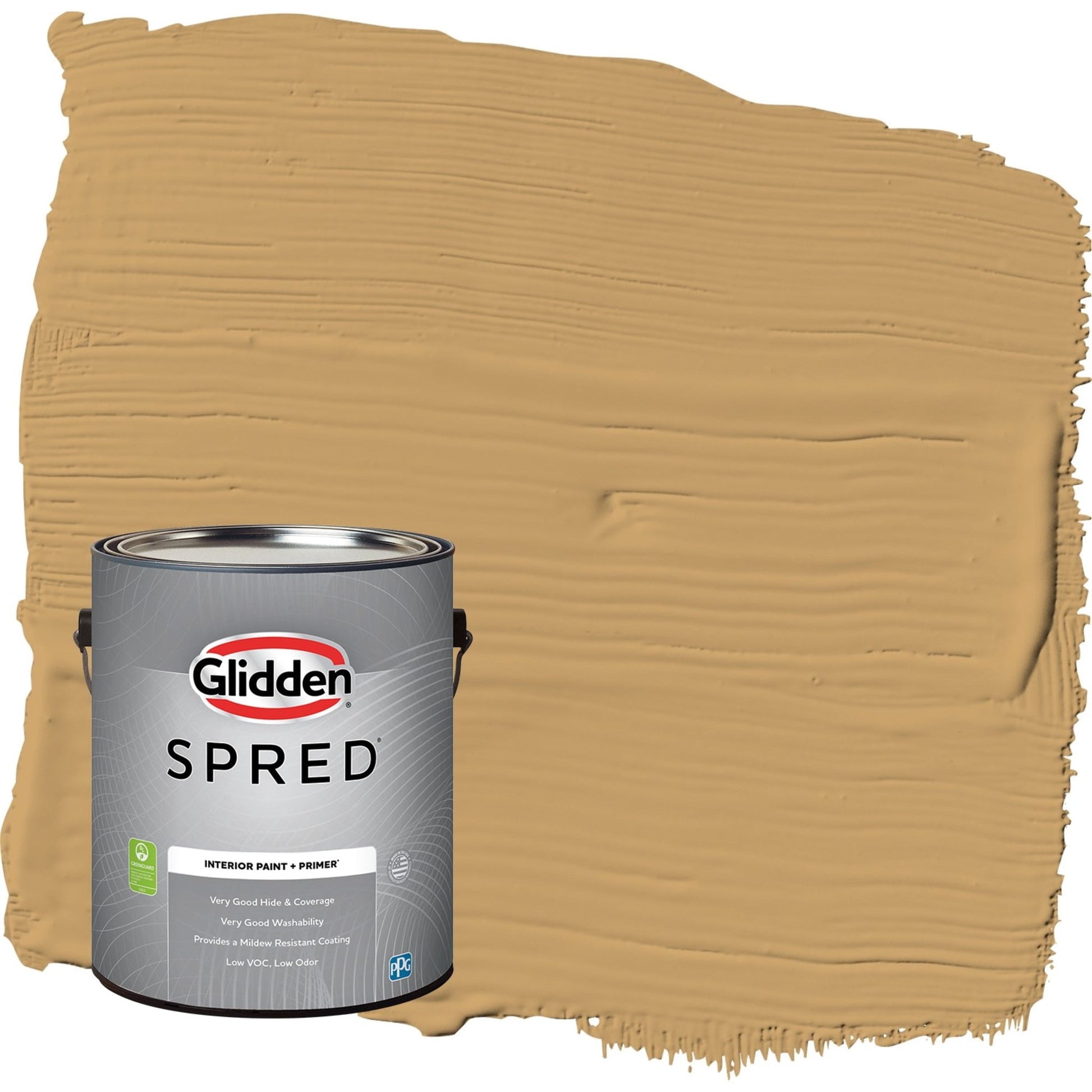 Glidden Spred Good Life / Yellow, Eggshell Interior Paint with Primer, 1 Gallon