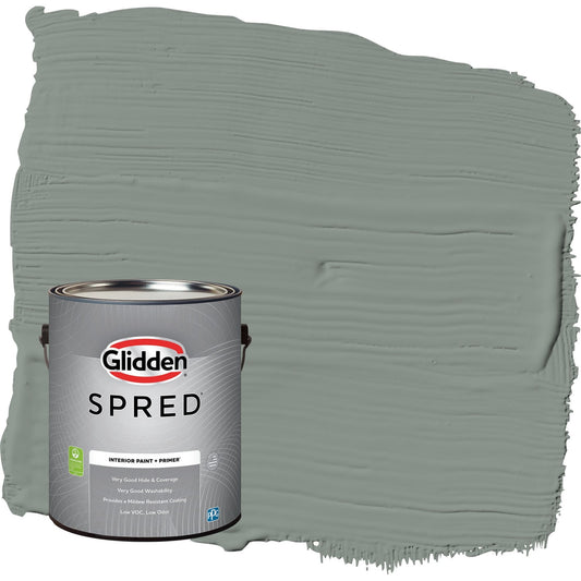 Glidden Spred Gray Heron / Grey, Eggshell Interior Paint with Primer, 1 Gallon