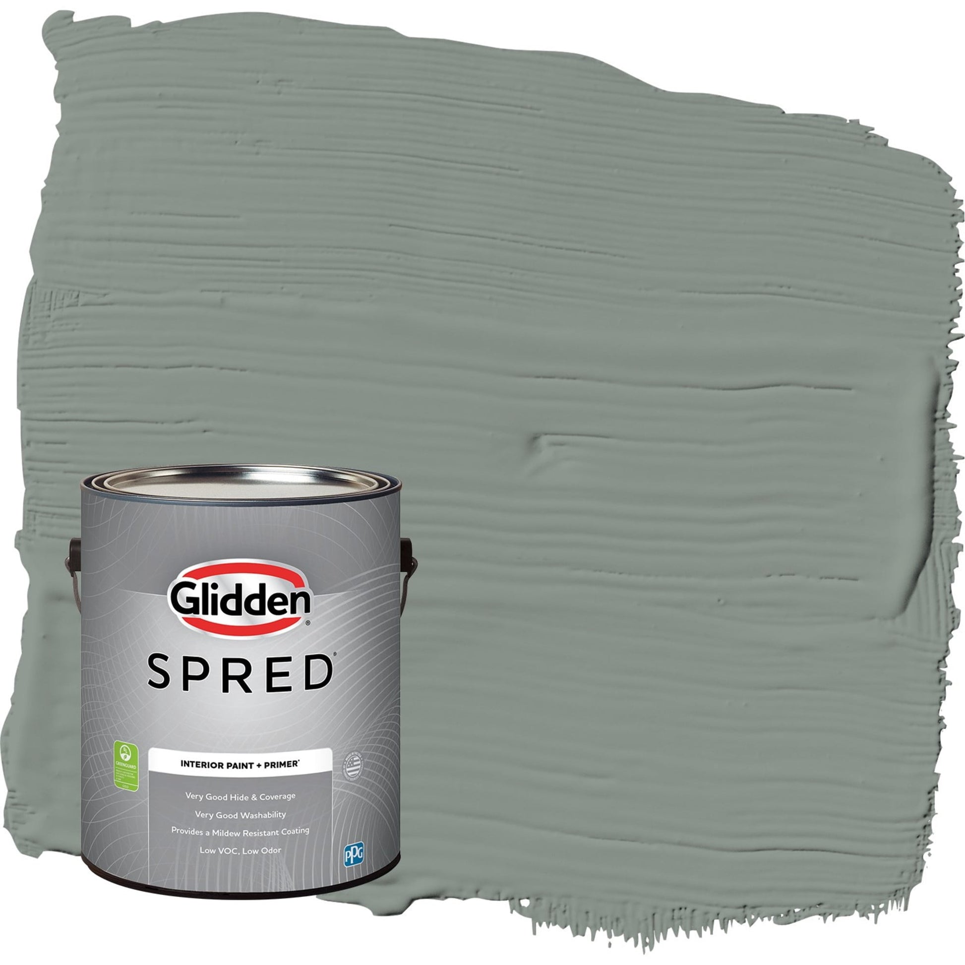 Glidden Spred Gray Heron / Grey, Semi-Gloss Interior Paint with Primer, 1 Gallon