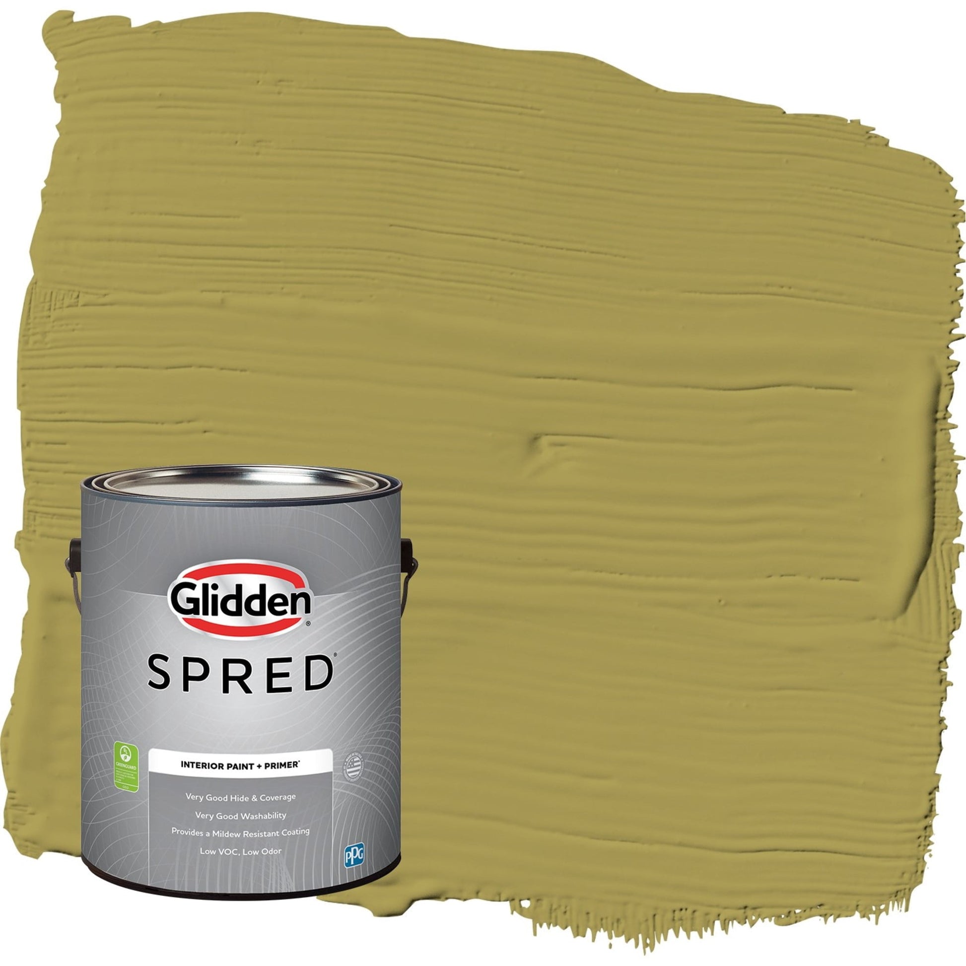 Glidden Spred Gremlin / Green, Flat Interior Paint with Primer, 1 Gallon