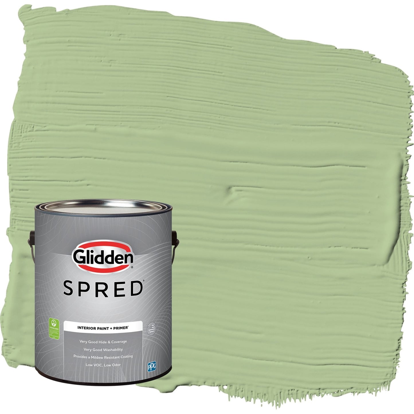 Glidden Spred Harmonious / Green, Eggshell Interior Paint with Primer, 1 Gallon