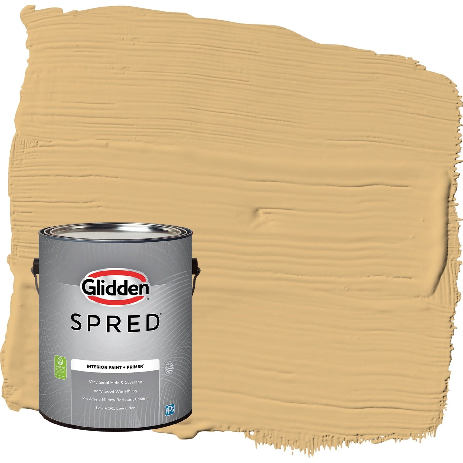 Glidden Spred Honey Bunny / Yellow, Eggshell Interior Paint with Primer, 1 Gallon