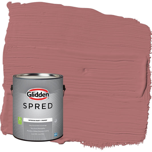 Glidden Spred Horizon Glow / Red, Semi-Gloss Interior Paint with Primer, 1 Gallon