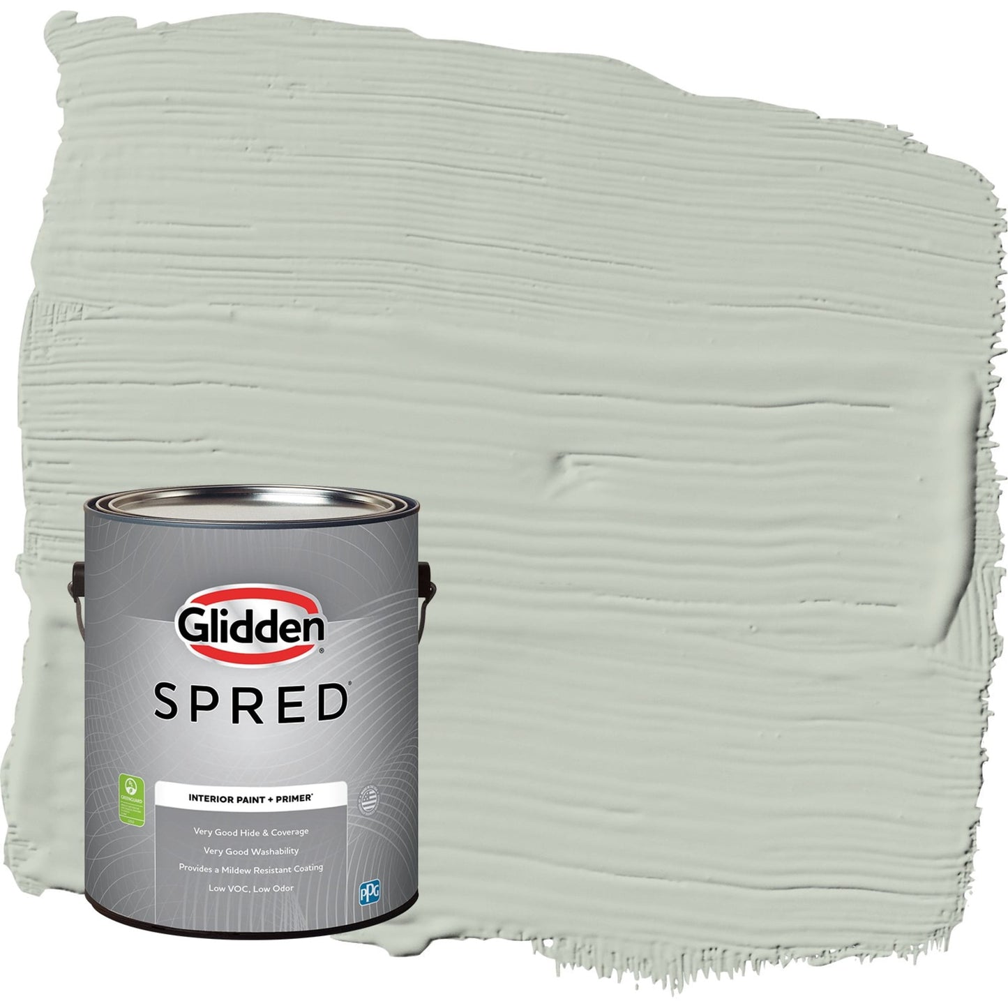 Glidden Spred Life Lesson / Green, Flat Interior Paint with Primer, 1 Gallon