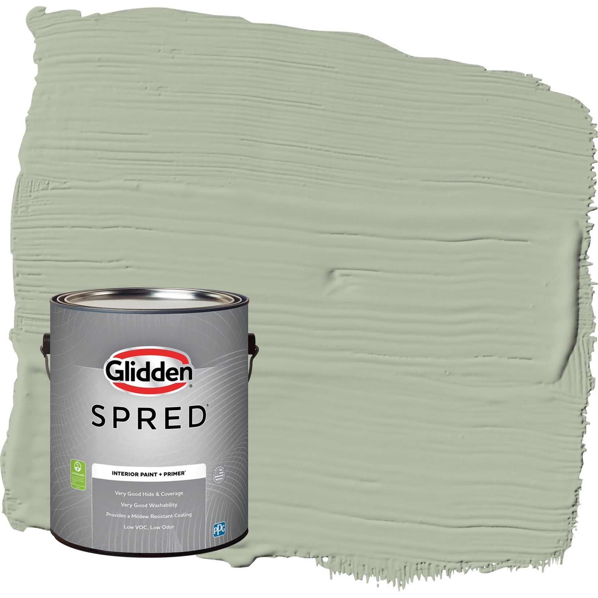 Glidden Spred Light Sage / Green, Flat Interior Paint with Primer, 1 Gallon