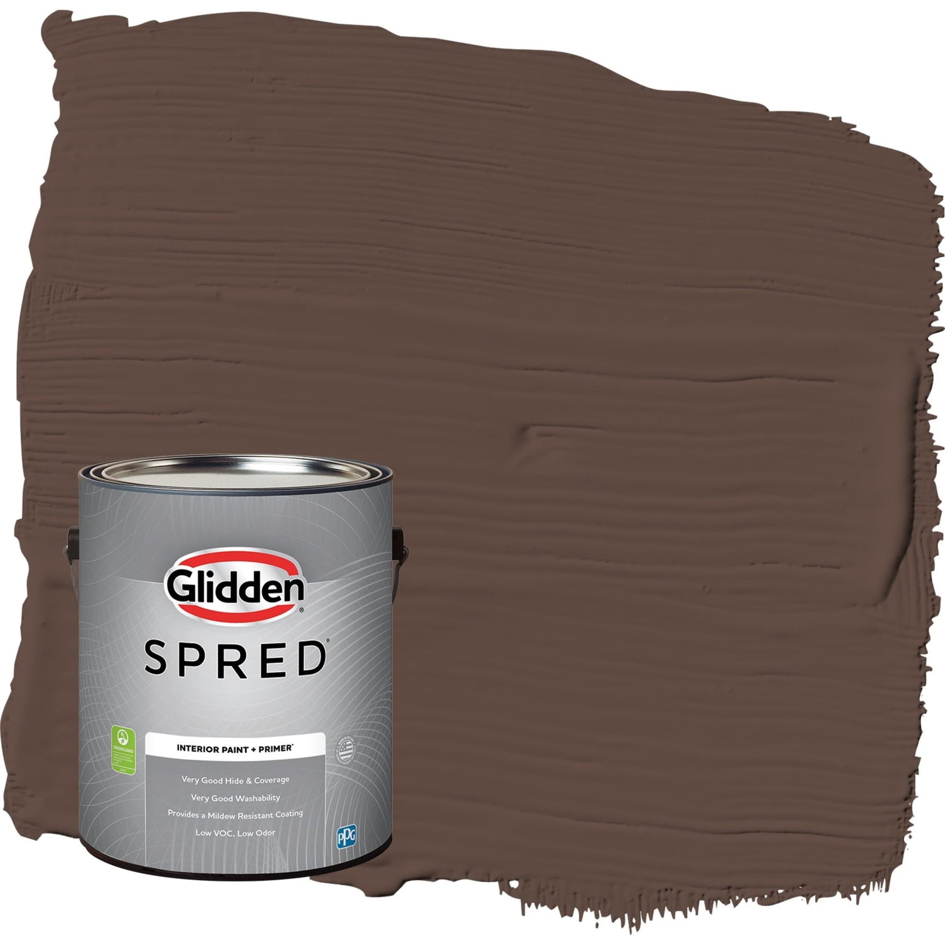 Glidden Spred Little Bear / Brown, Semi-Gloss Interior Paint with Primer, 1 Gallon