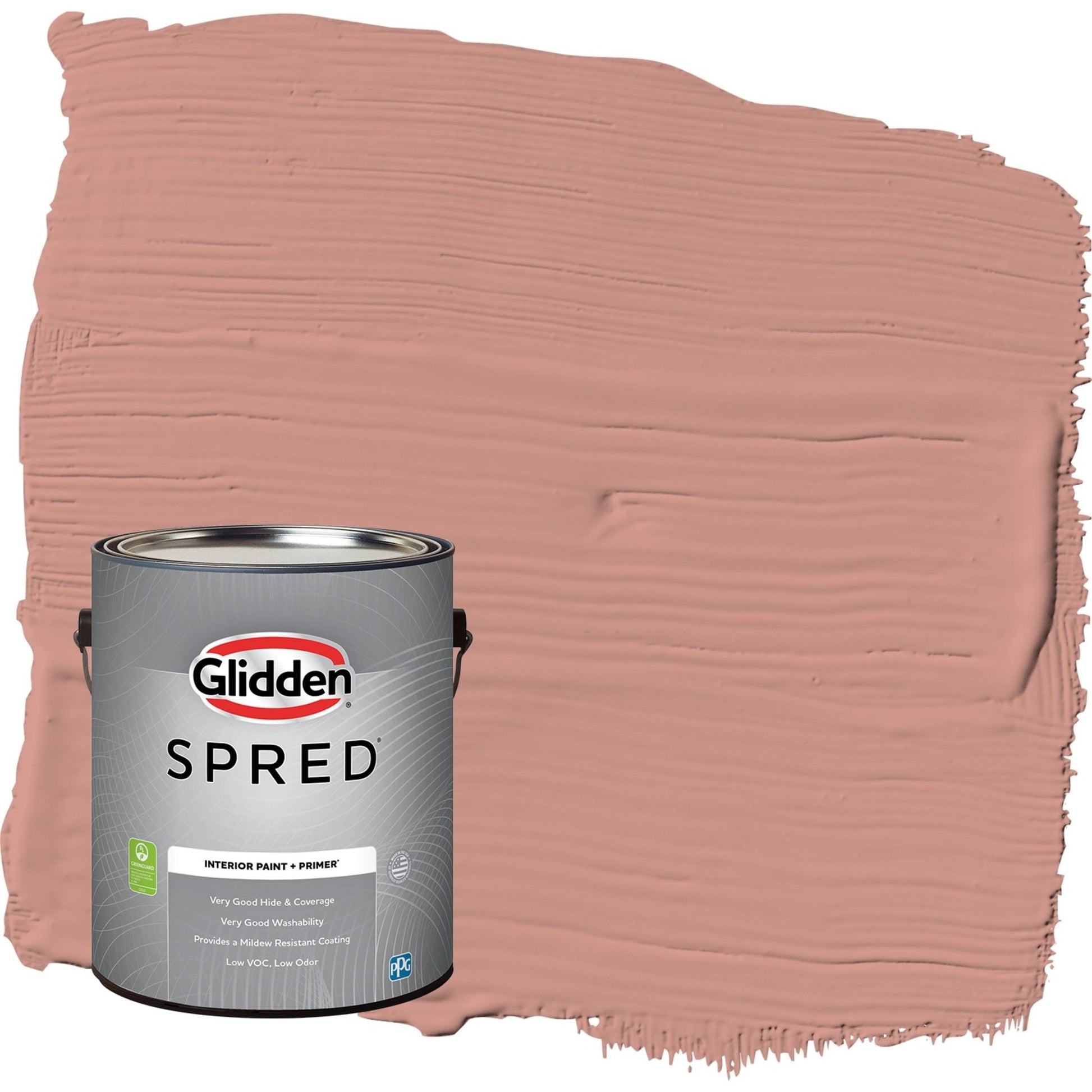 Glidden Spred Long Weekend / Orange, Eggshell Interior Paint with Primer, 1 Gallon