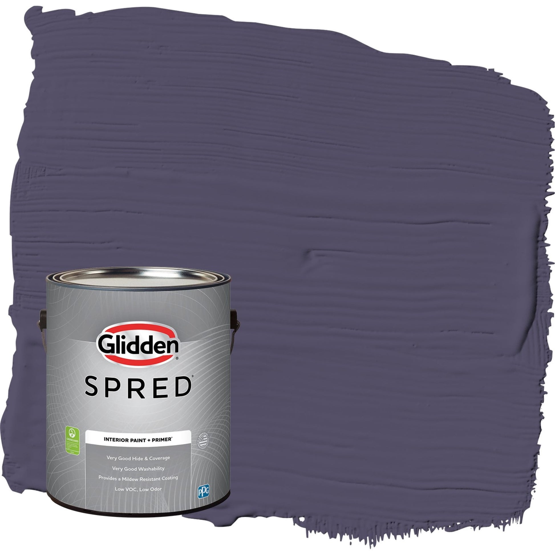 Glidden Spred Magic Spell / Purple, Eggshell Interior Paint with Primer, 1 Gallon