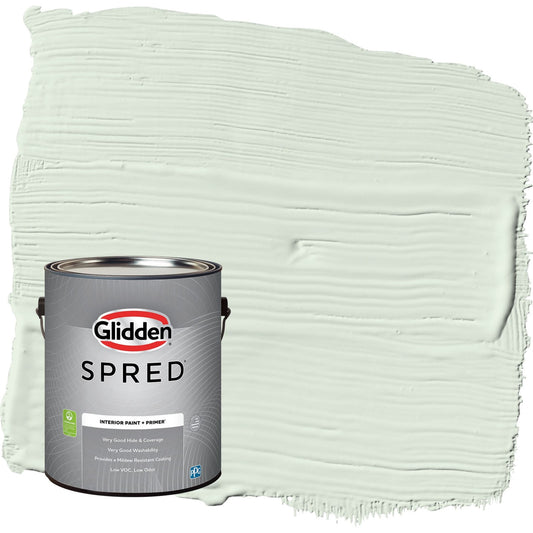 Glidden Spred Mint Wafer / Green, Eggshell Interior Paint with Primer, 1 Gallon