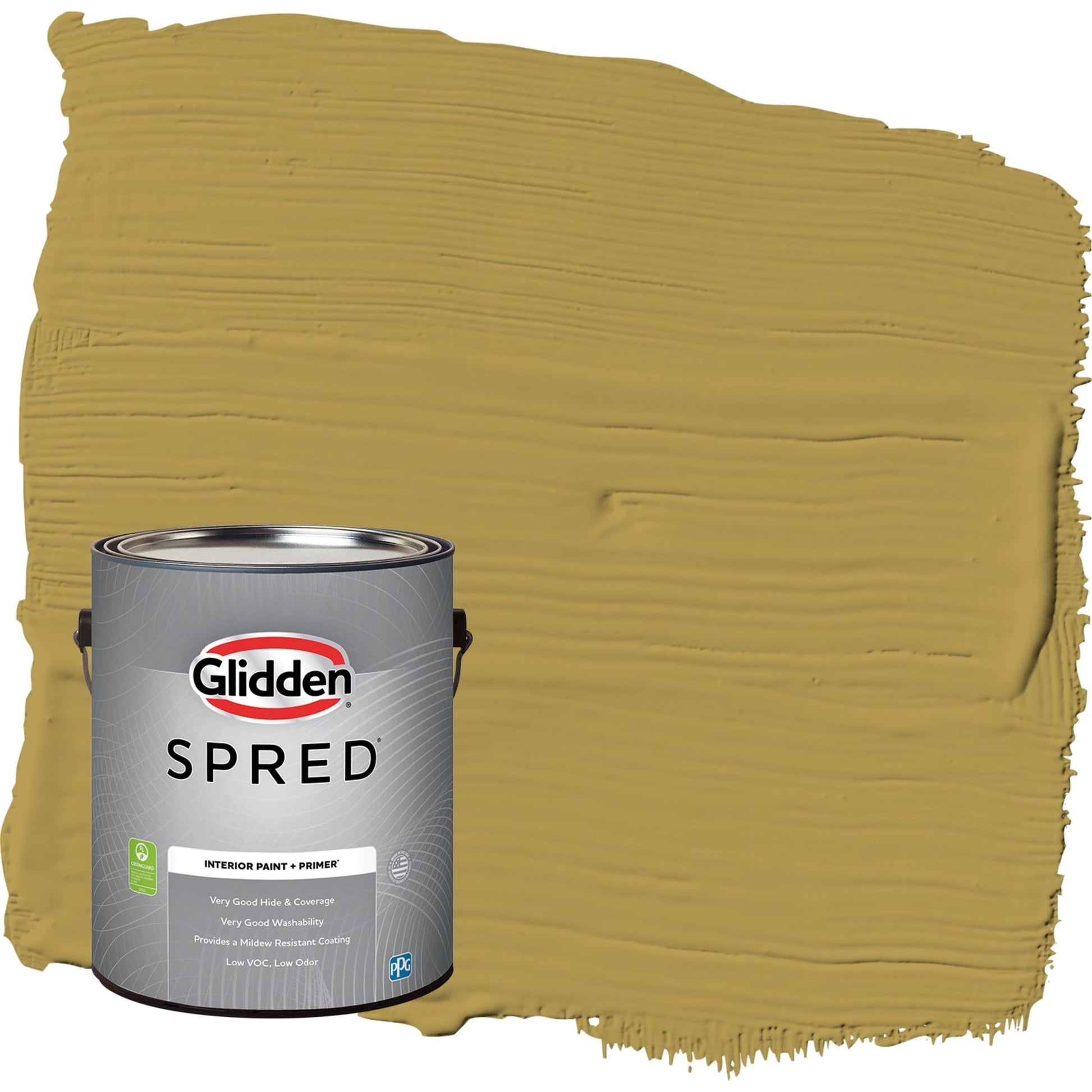 Glidden Spred Obsession / Yellow, Eggshell Interior Paint with Primer, 1 Gallon