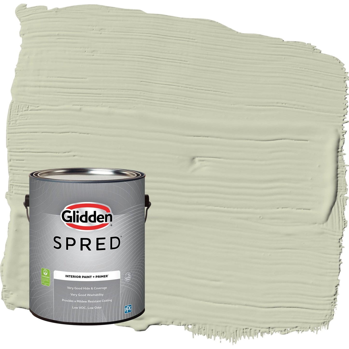 Glidden Spred Only Olive / Green, Flat Interior Paint with Primer, 1 Gallon
