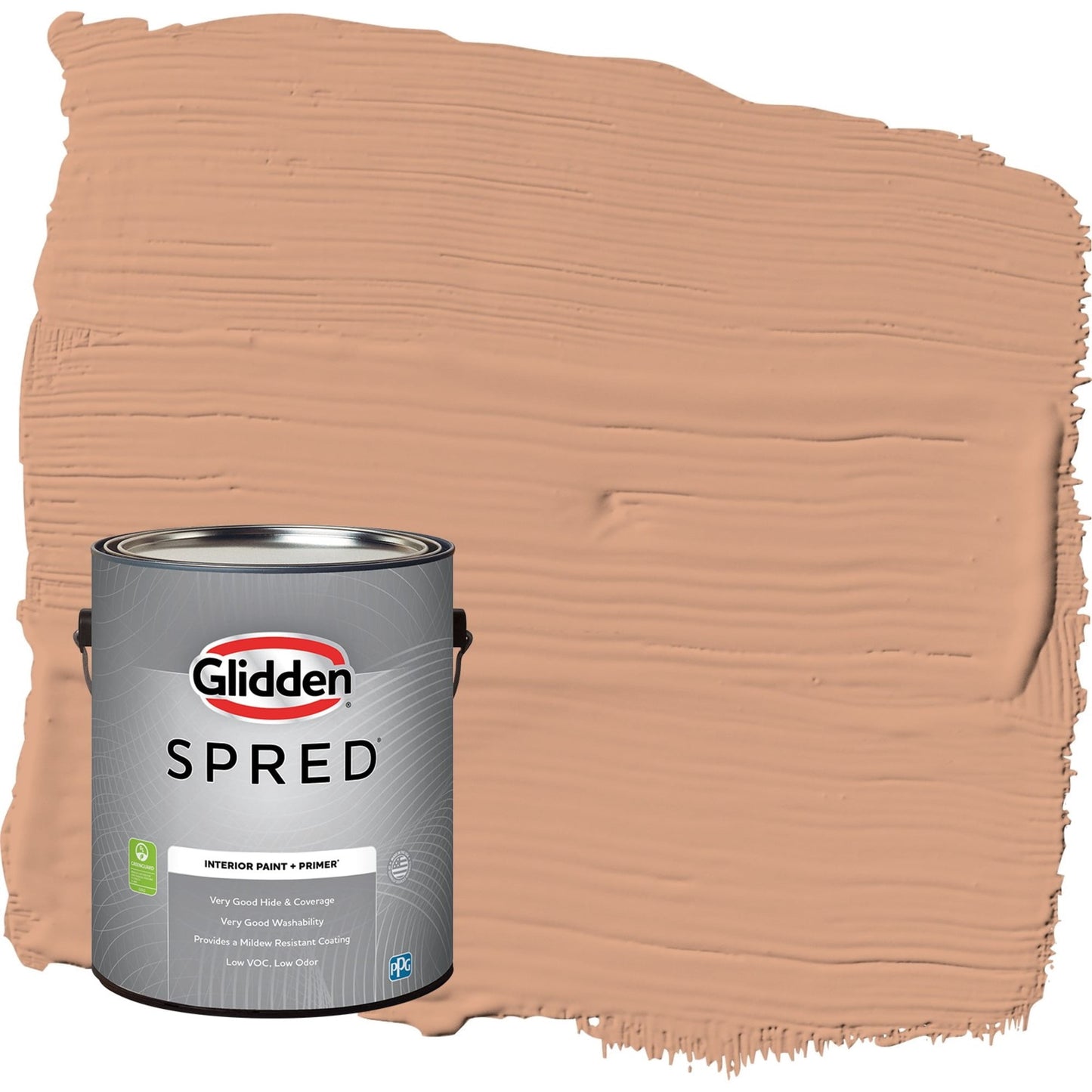 Glidden Spred Orange Maple / Orange, Flat Interior Paint with Primer, 1 Gallon