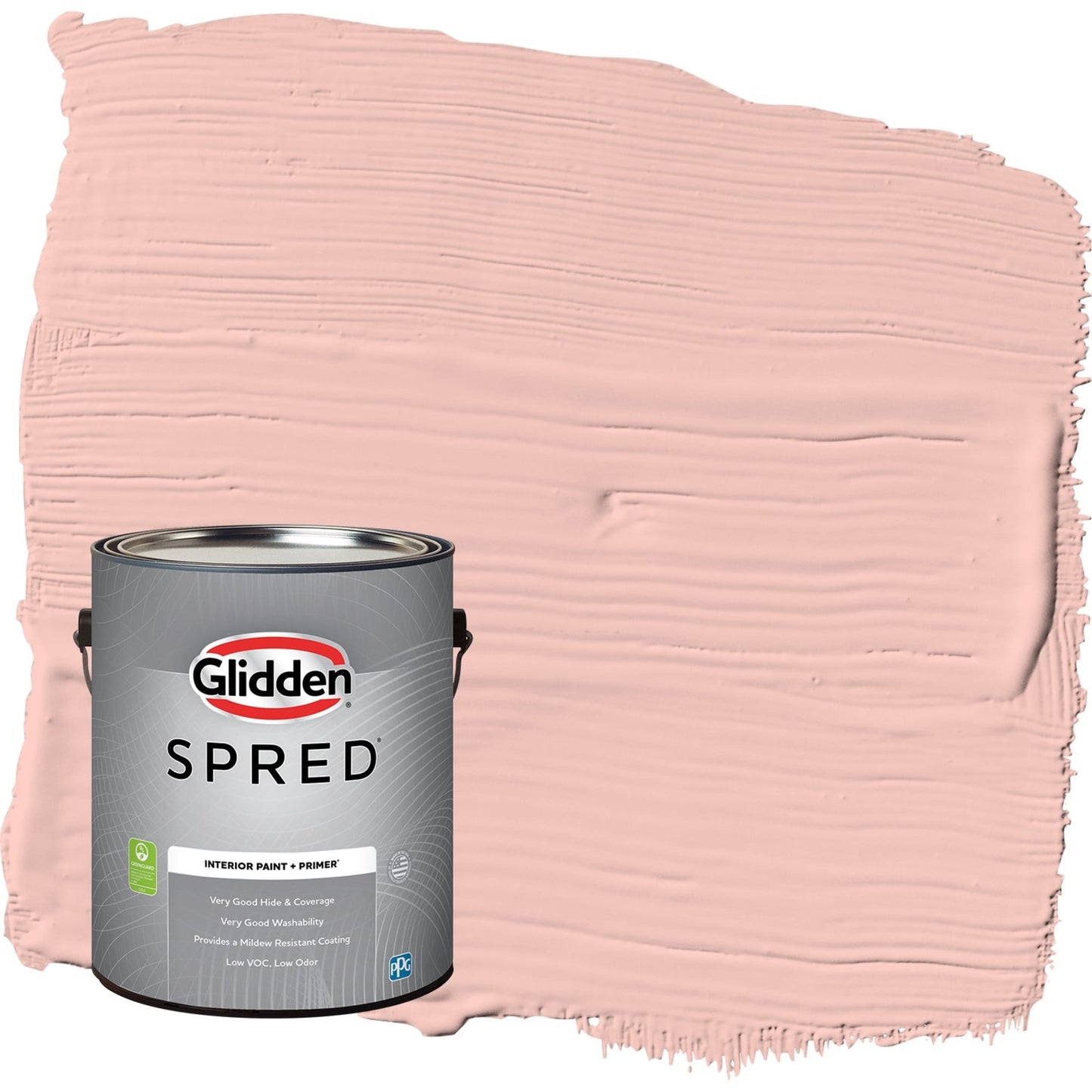 Glidden Spred Peach Ash / Orange, Flat Interior Paint with Primer, 1 Gallon