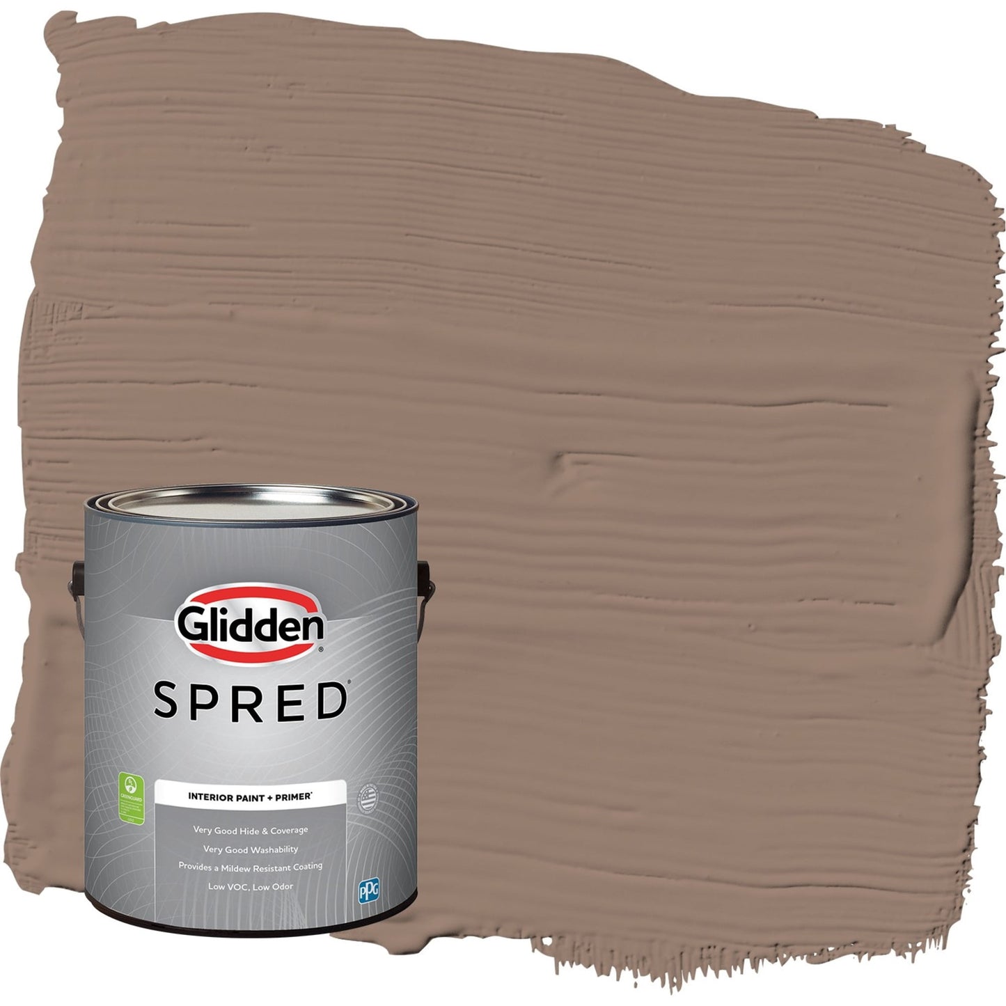 Glidden Spred Peppered Pecan / Tan, Semi-Gloss Interior Paint with Primer, 1 Gallon