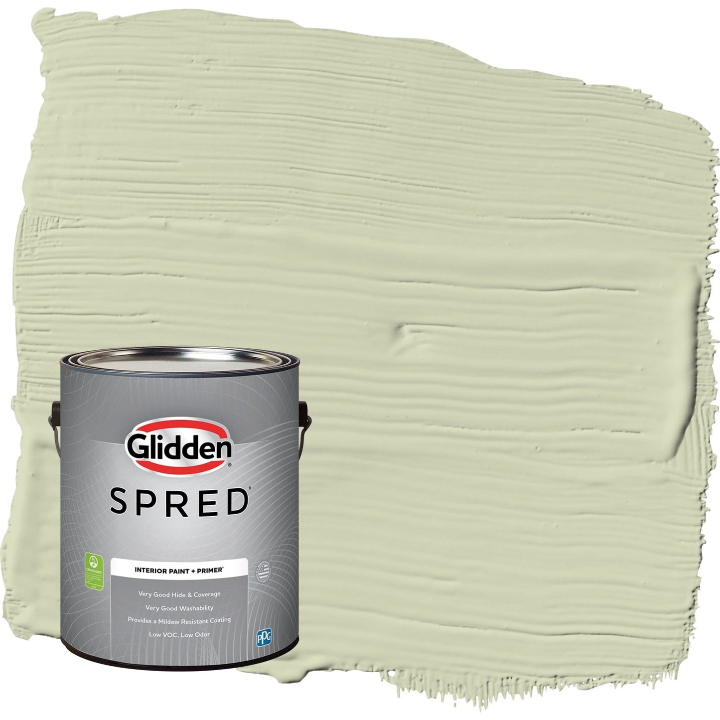 Glidden Spred Pickling Spice / Green, Eggshell Interior Paint with Primer, 1 Gallon