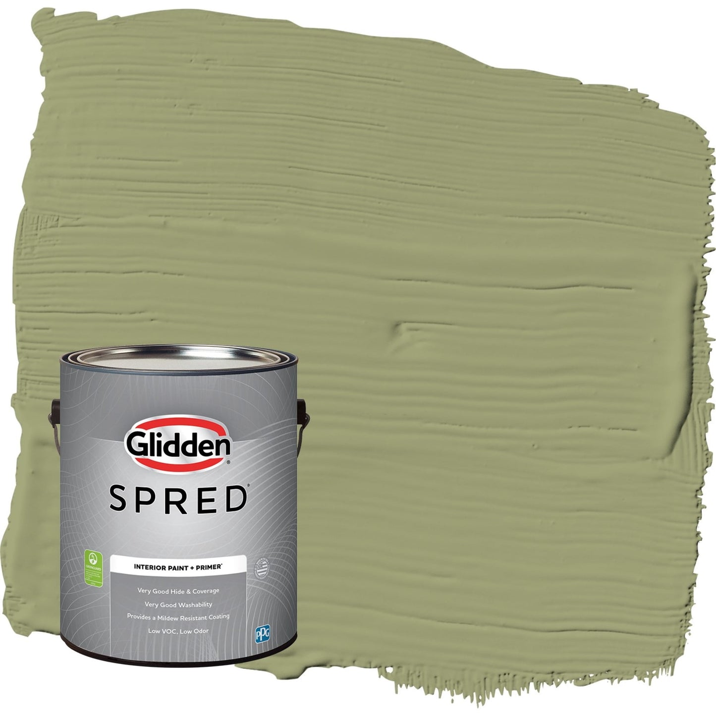 Glidden Spred Pine Trail / Green, Semi-Gloss Interior Paint with Primer, 1 Gallon